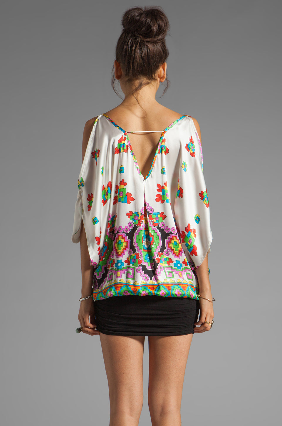 ALEXANDRA BLOUSON DRESS (WHITE)-D8081