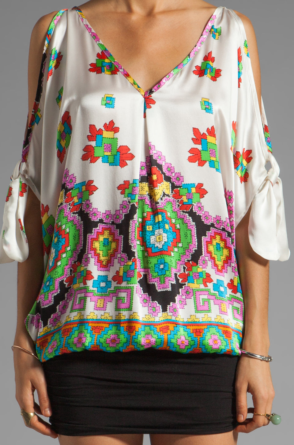 ALEXANDRA BLOUSON DRESS (WHITE)-D8081