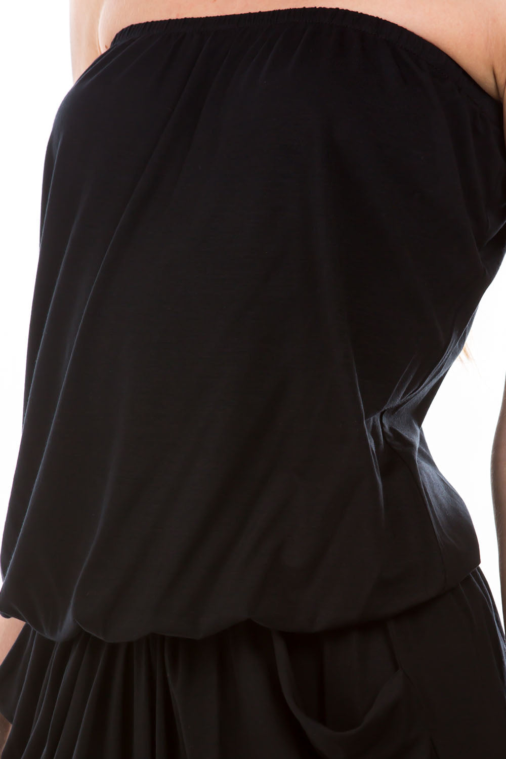 LOOSE POCKET TUBE DRESS (BLACK)-JD6871