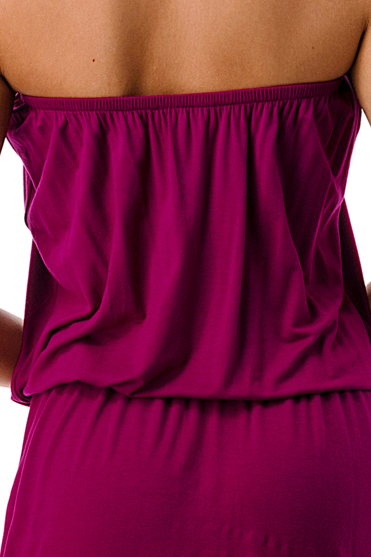 LOOSE POCKET TUBE DRESS (MAGENTA)-JD6871