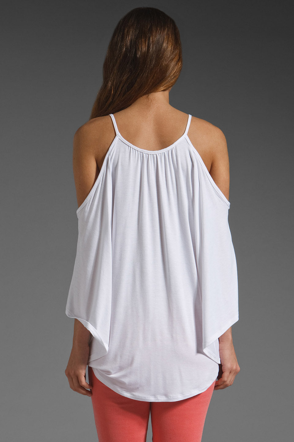 NICK OPEN SHOULDER TOP (WHITE)- JT7352
