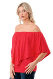 MINA CONVERTIBLE TOP (DARK CORAL)-JT7463