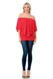 MINA CONVERTIBLE TOP (DARK CORAL)-JT7463