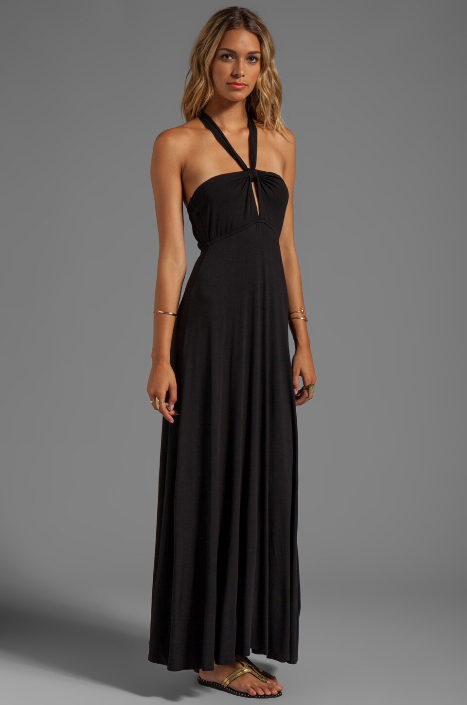 KELSEY MAXI DRESS (BLACK)-JD8288