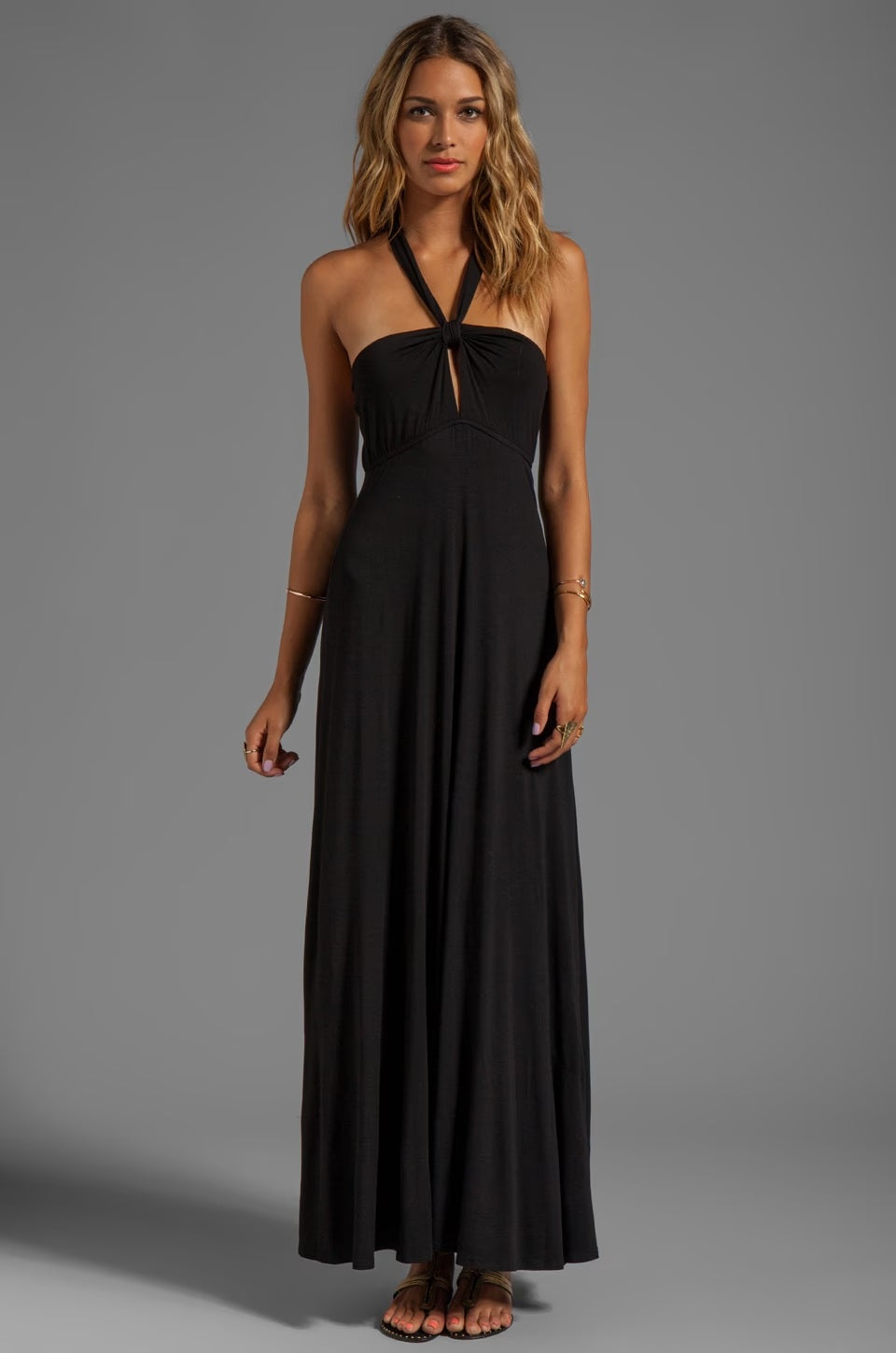 KELSEY MAXI DRESS (BLACK)-JD8288