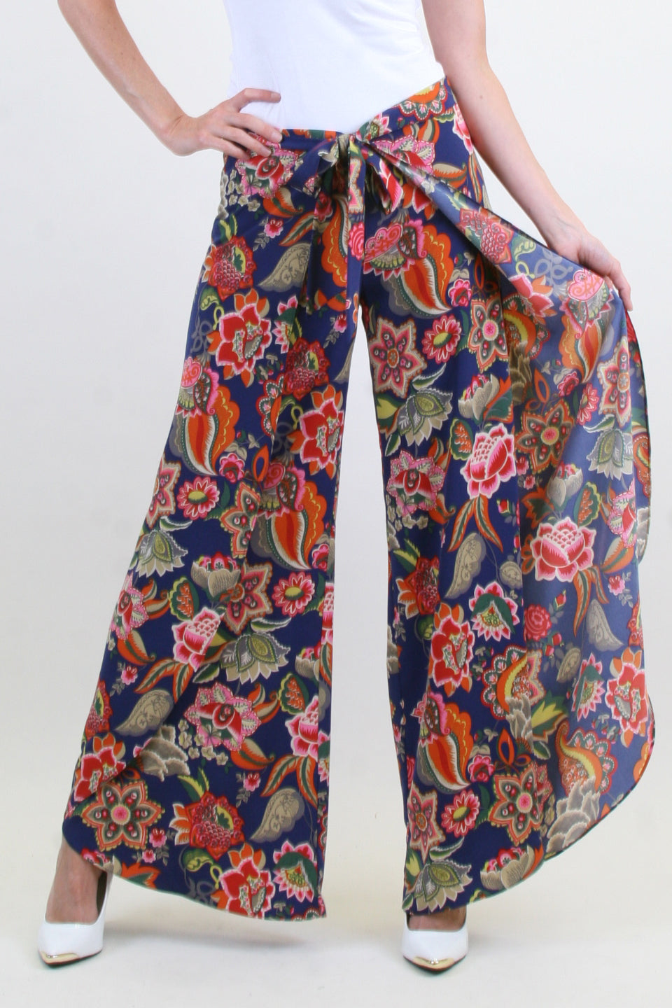 BLOSSOM PANTS (BLUE FLORAL)-P8784