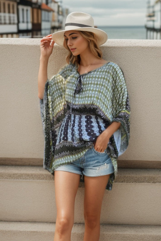 BIANA KIMONO TOP (OLIVE GREEN)-VT1006