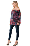 BEATRICE OFF SHOULDER TOP (FANTASY)- VT1728