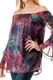BEATRICE OFF SHOULDER TOP (FANTASY)- VT1728