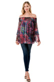BEATRICE OFF SHOULDER TOP (FANTASY)- VT1728