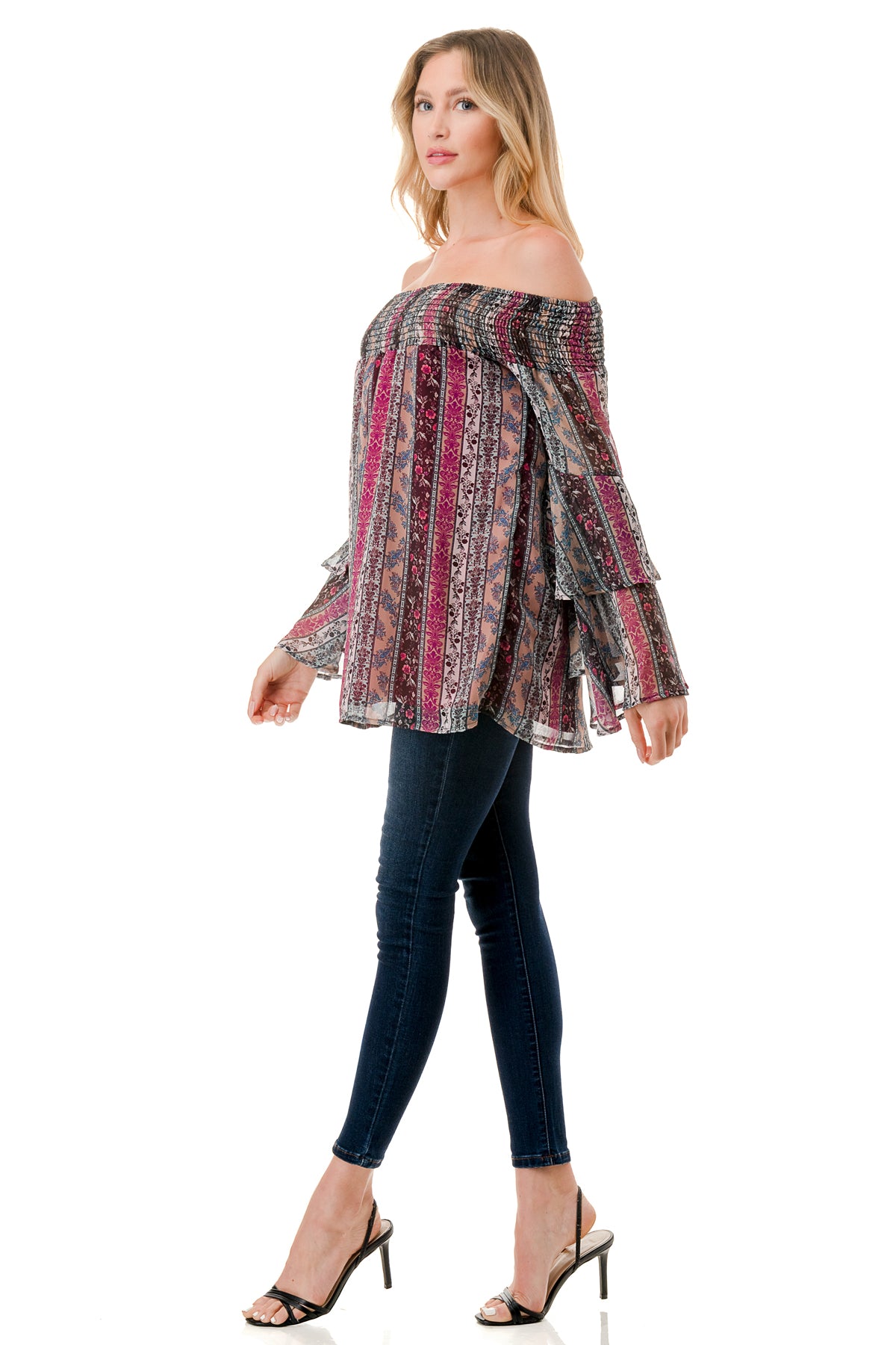 BEATRICE OFF SHOULDER TOP (NOSTALGIA)- VT1728