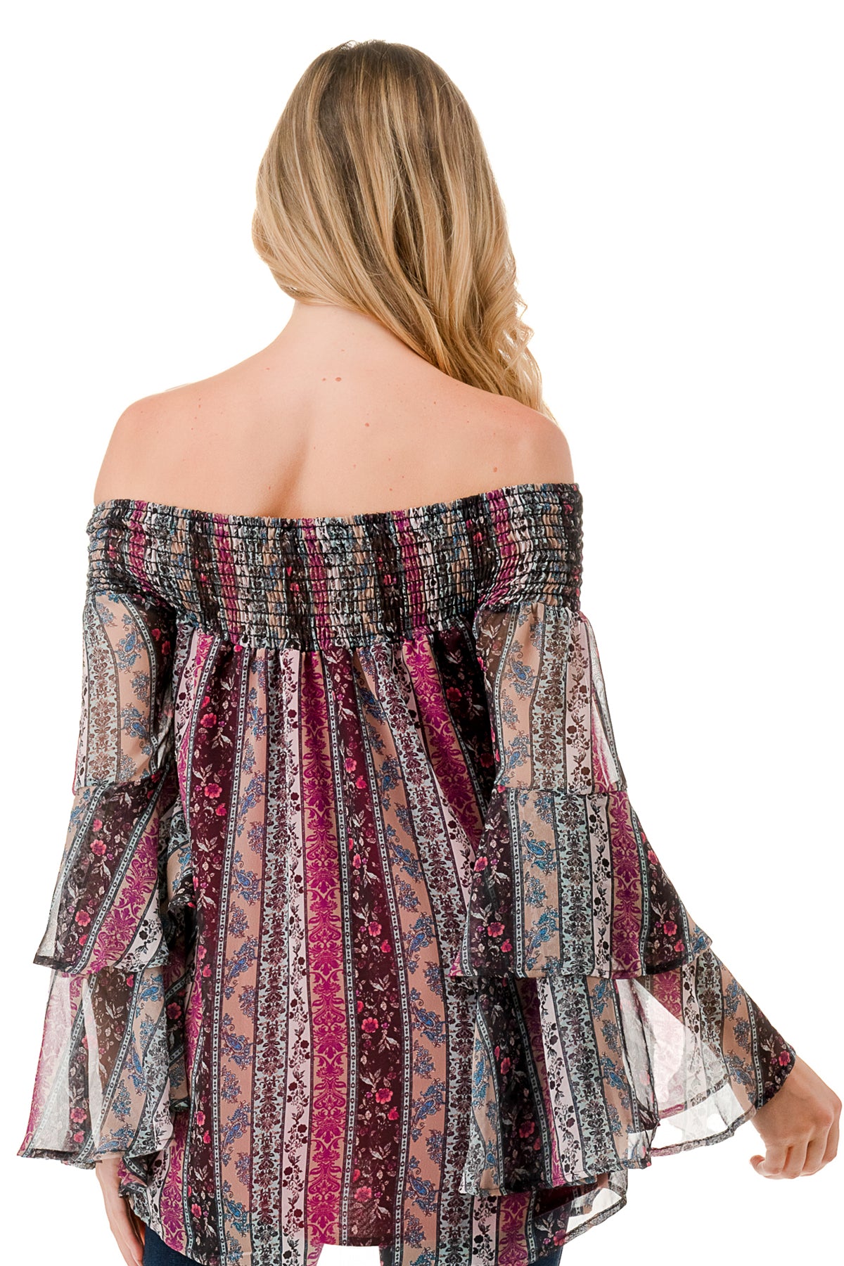 BEATRICE OFF SHOULDER TOP (NOSTALGIA)- VT1728