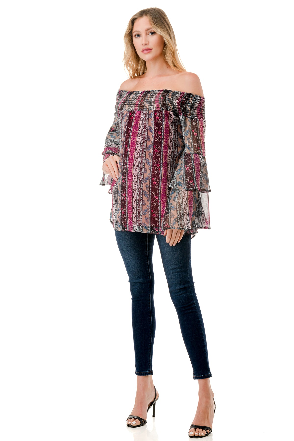 BEATRICE OFF SHOULDER TOP (NOSTALGIA)- VT1728