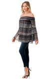 BEATRICE OFF SHOULDER TOP (VINTAGE BOHO)- VT1728