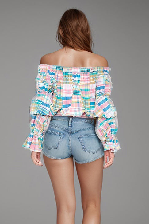 KEIRA BODYSUIT (MULTI PINK BLUE)-VT2068