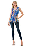 BEYONCE CAMI (BLUE TAUPE WATERCOLOR)- VT2401