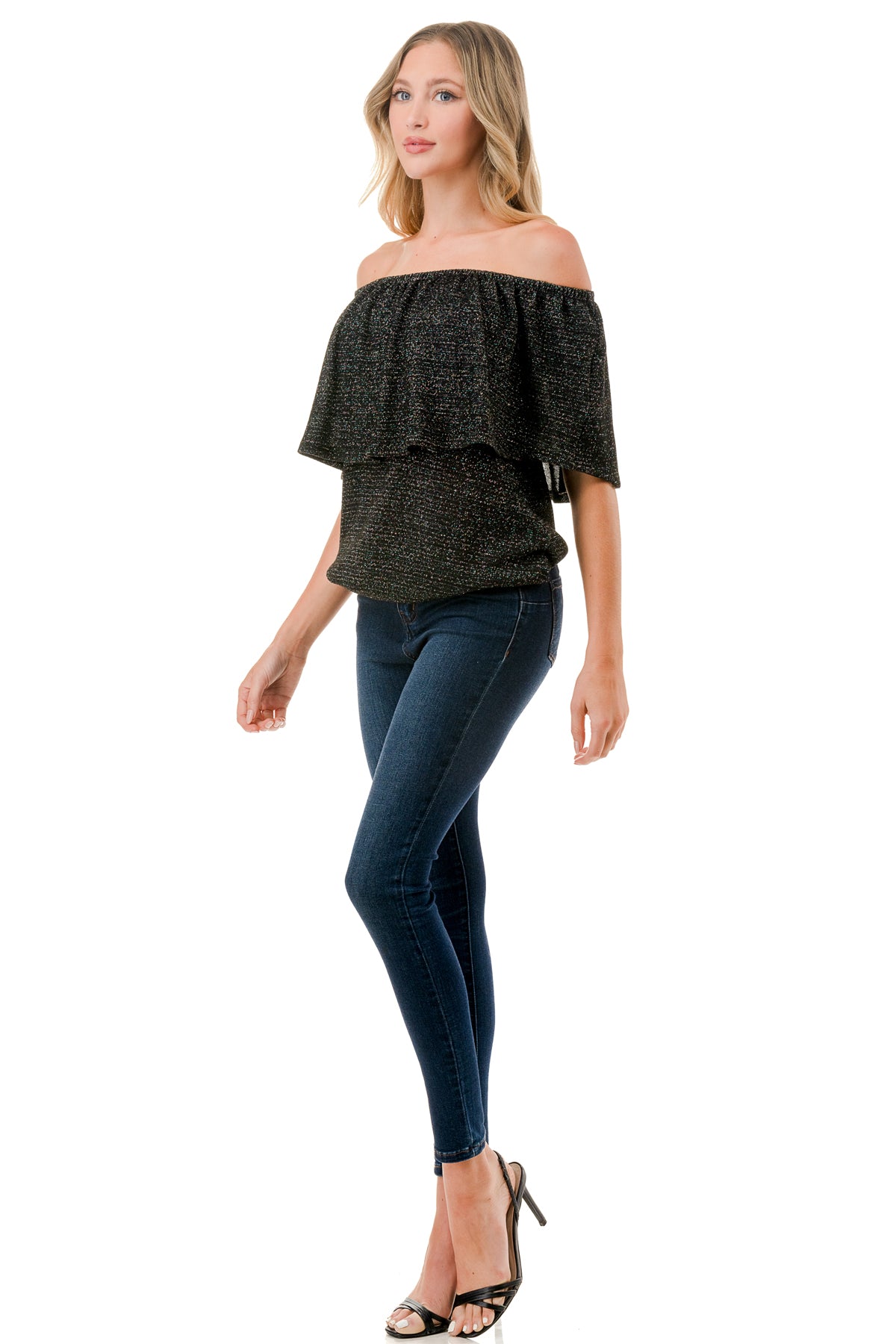 ALIVIA TUBE TOP (METALLIC KNIT)- VT2499
