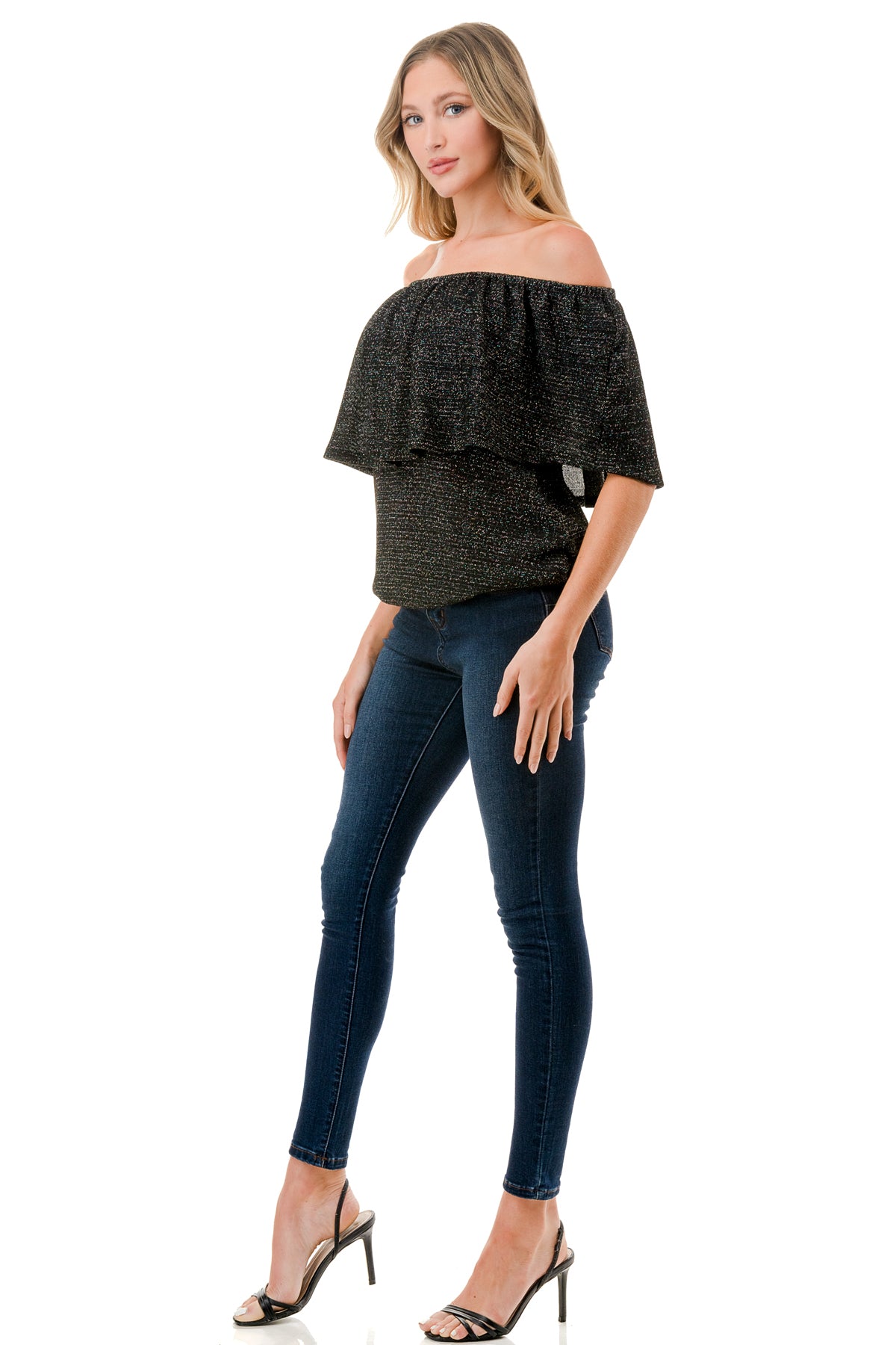 ALIVIA TUBE TOP (METALLIC KNIT)- VT2499