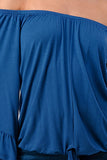 HARRIET OFF SHOULDER TOP (INDIGO)- VT2509