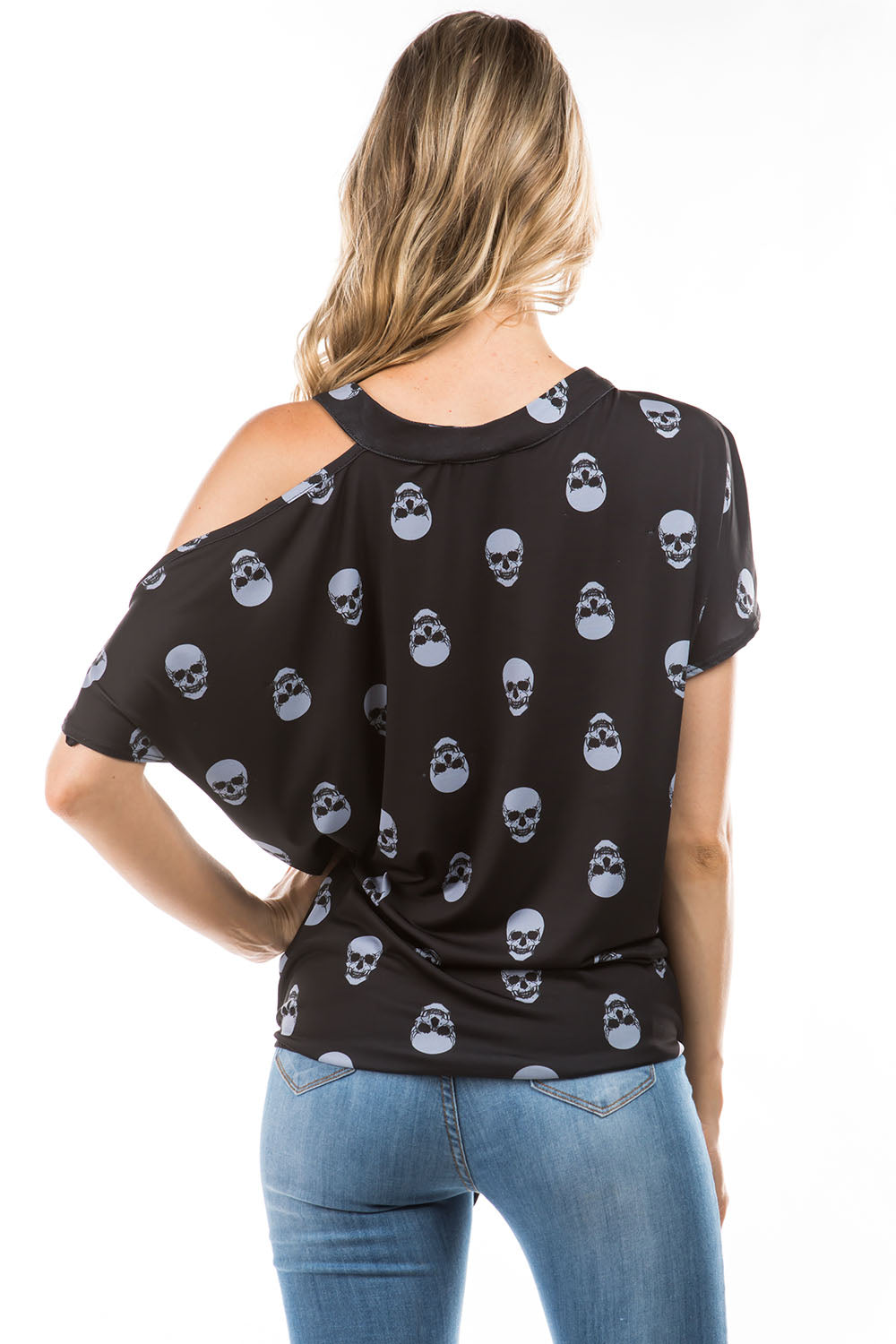 LOOSE POCKET TUBE DRESS (BLACK SKULL)-JD6871
