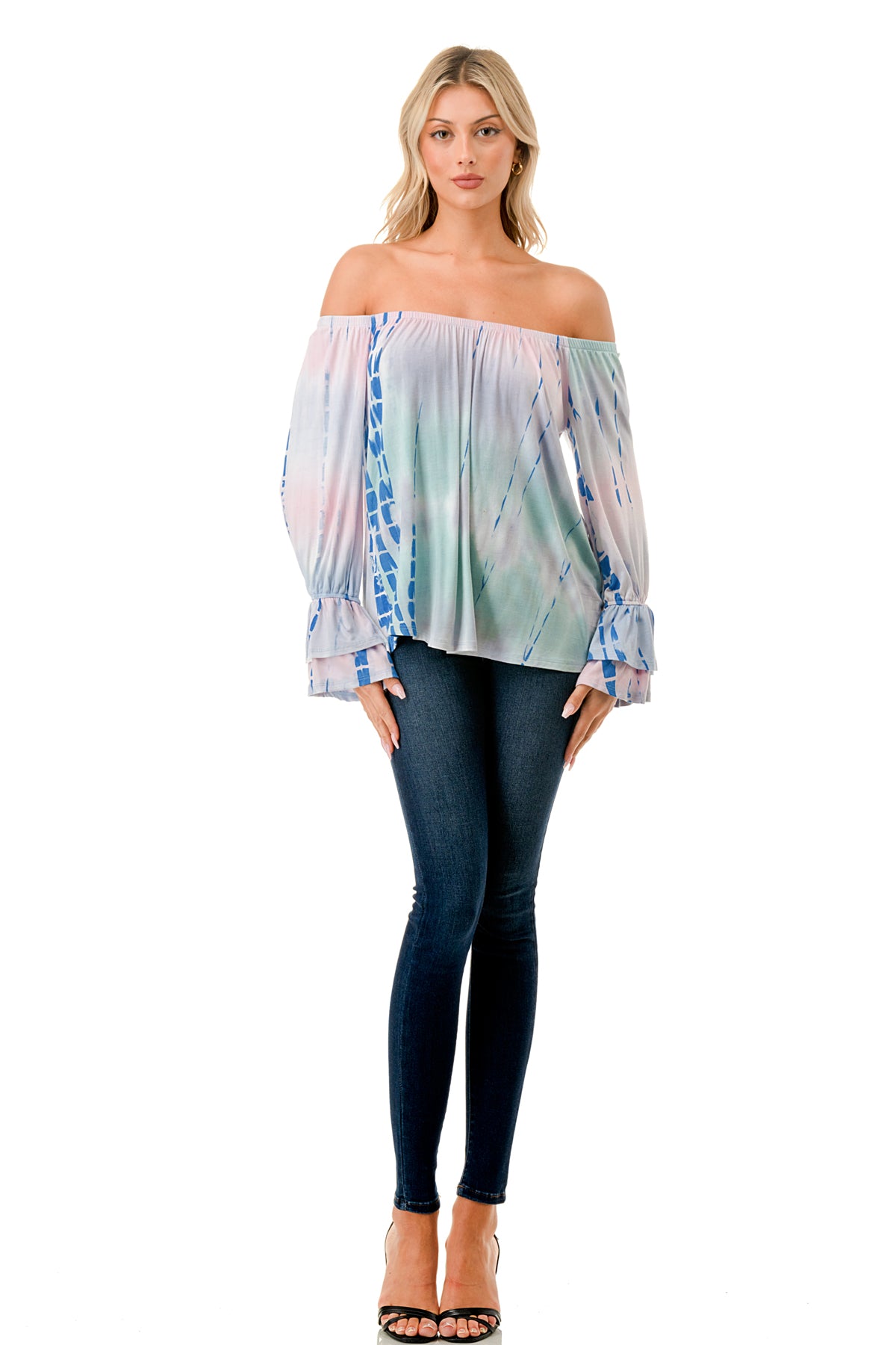 FRANCES OFF SHOULDER TOP (PASTEL BAMBOO)- VT3160