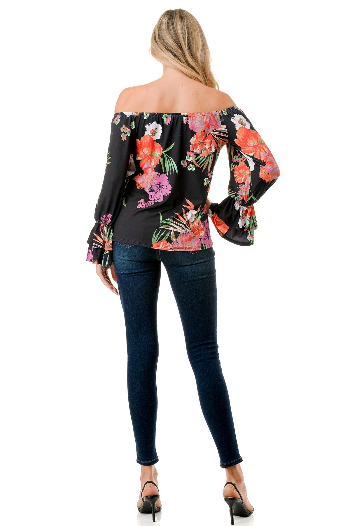 FRANCES OFF SHOULDER TOP (SUMMER FLORAL)- VT3160