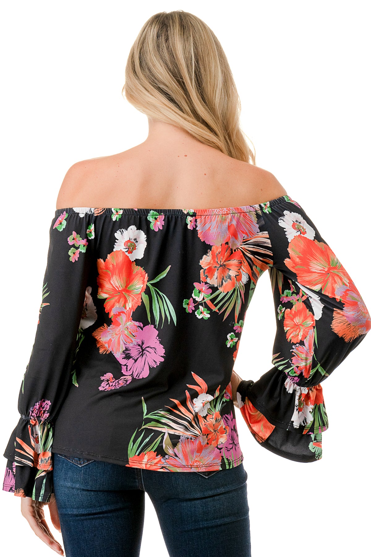 FRANCES OFF SHOULDER TOP (SUMMER FLORAL)- VT3160