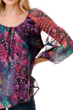 JANE FRONT KEY HOLE TOP (PANTASY)- VT3170