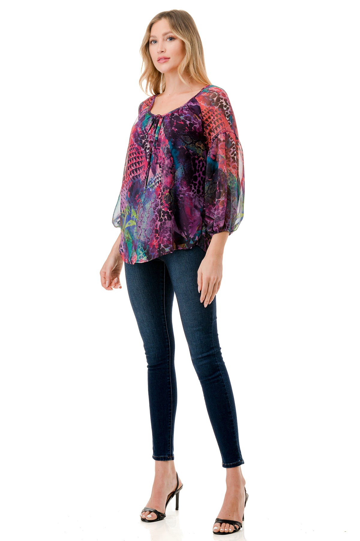 JANE FRONT KEY HOLE TOP (PANTASY)- VT3170