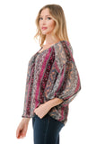 JANE FRONT KEY HOLE TOP (NOSTALGIA)- VT3170
