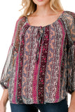JANE FRONT KEY HOLE TOP (NOSTALGIA)- VT3170