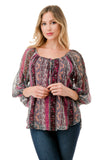 JANE FRONT KEY HOLE TOP (NOSTALGIA)- VT3170