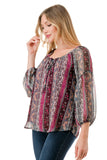 JANE FRONT KEY HOLE TOP (NOSTALGIA)- VT3170