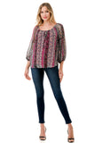 JANE FRONT KEY HOLE TOP (NOSTALGIA)- VT3170
