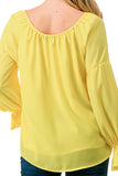 ALILE FRONT TIE TOP (YELLOW)- VT3193