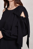 WINONA COLD SHOULDER TOP (Black)-VT1683