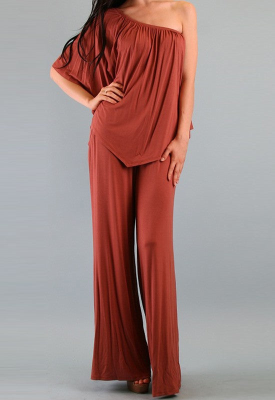 JILL STRAPLESS JUMPSUIT ( Black, Grey, White, Red,  Aqua, Copper)- JD7152