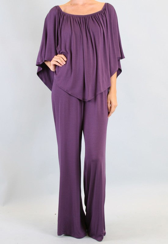 JILL STRAPLESS JUMPSUIT (Navy, Charcoal, Royal Blue, Dark Brown, L. Brown, Purple)- JD7152