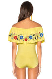 SOFIA BODYSUIT (Yellow)-CVT1651