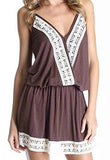 BERNICE SLEEVELESS DRESS (BROWN)-VD9842