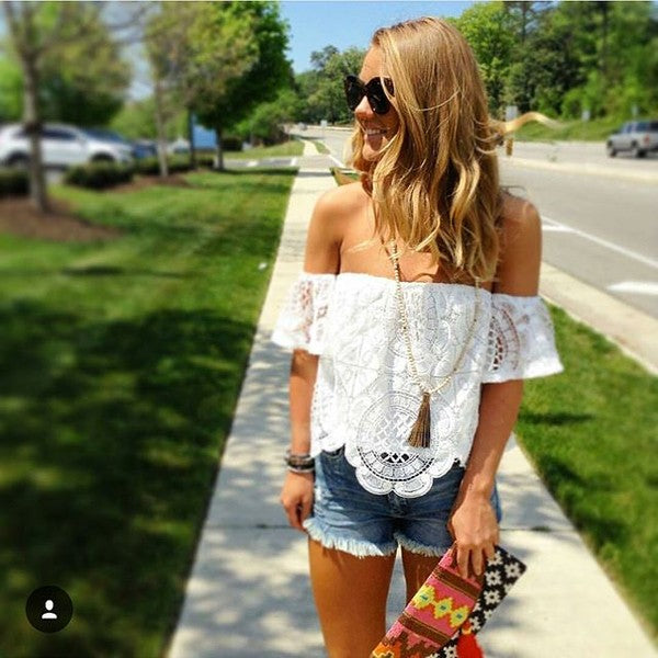 LAIA OFF SHOULDER TOP (WHITE)-VT1280