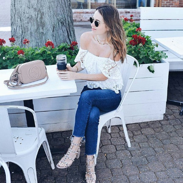LAIA OFF SHOULDER TOP (WHITE)-VT1280