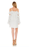 AURELIA OPEN SHOULDER DRESS (White)-VD2073