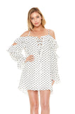 AURELIA OPEN SHOULDER DRESS (White)-VD2073
