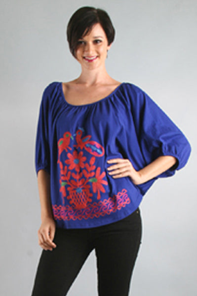 CAROL TOP (BLUE)-CVT7471