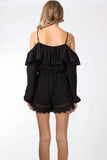 MAGDALENE ROMPER (BLACK) -VR9710