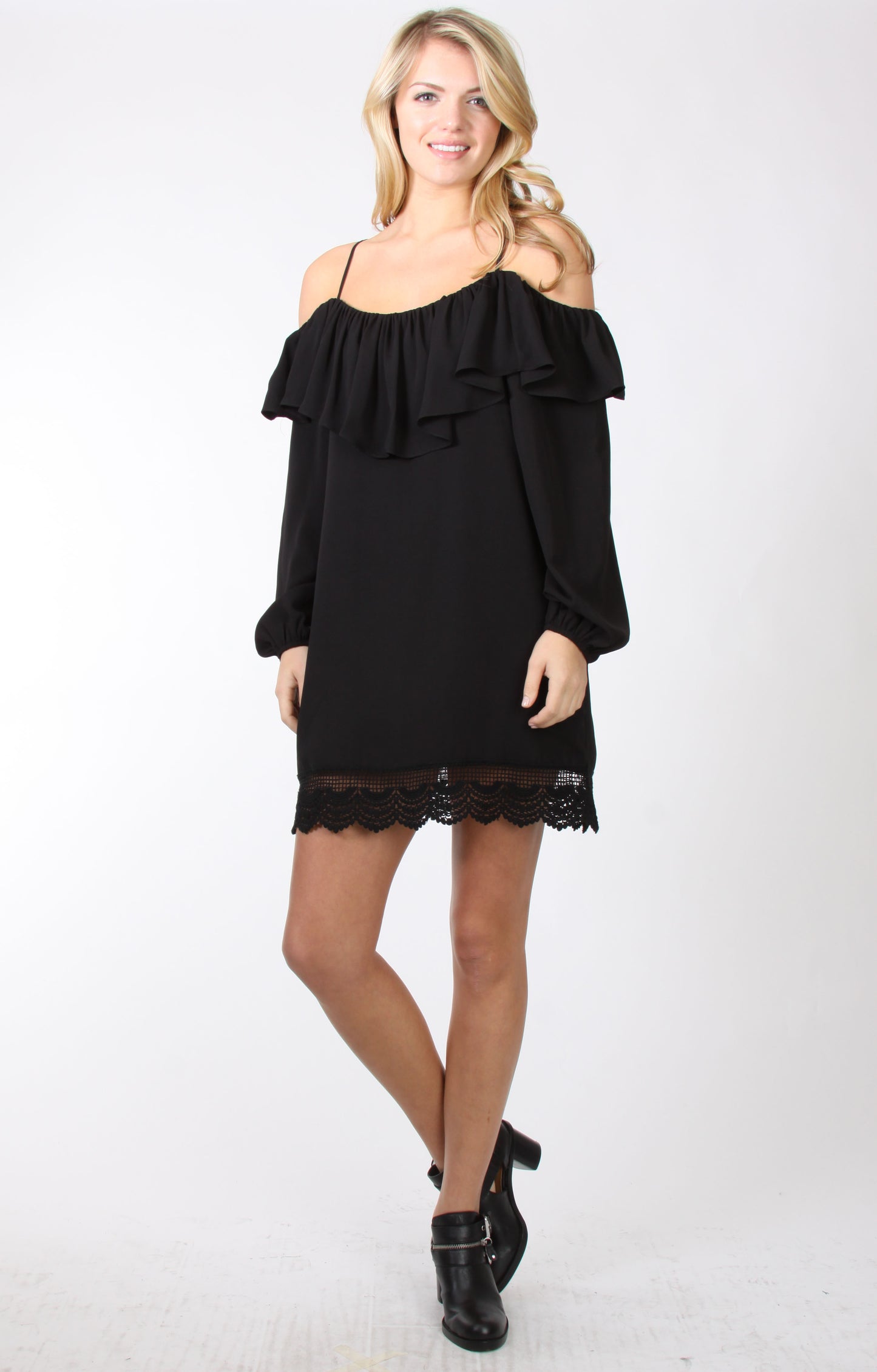 CHANTILY DRESS (BLACK) -VD9711