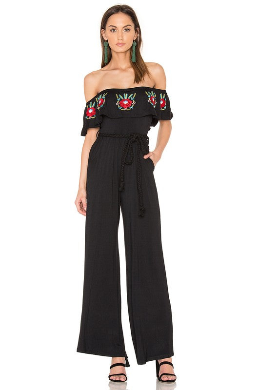 ROSABEL JUMPSUIT (Black)- CVD1547