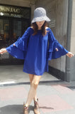 ETTA OFF SHOULDER DRESS (Navy)- CVD2095