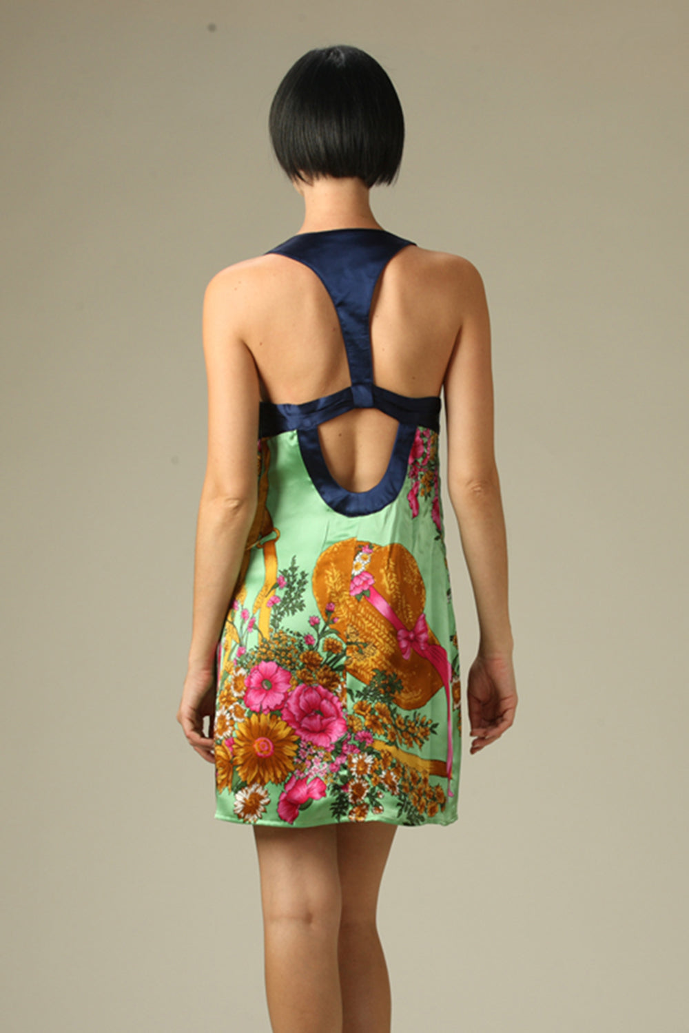 CRISTEN BABYDOLL DRESS (GREEN)-D6159